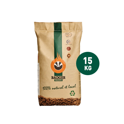 Badger houtpellets - EN+A1 & DIN+ - 2 pallets (130 zakken) - Afbeelding 4