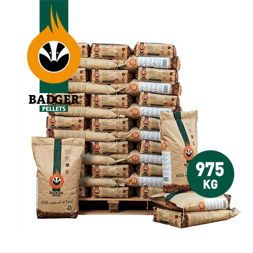 Badger houtpellets - EN+A1 & DIN+ - 2 pallets (130 zakken) - Afbeelding 3
