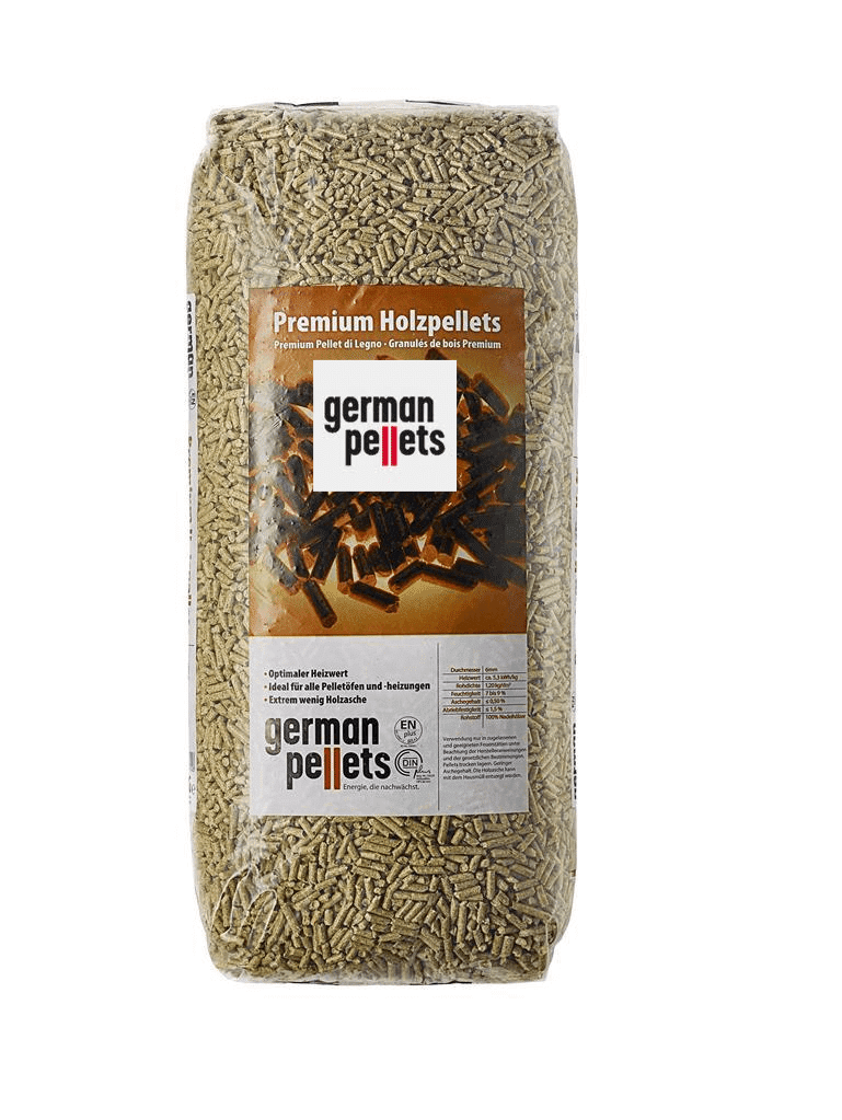 German Pellets (wit) - houtpellets EN+A1 - 2 pallets (132 zakken) - Afbeelding 5