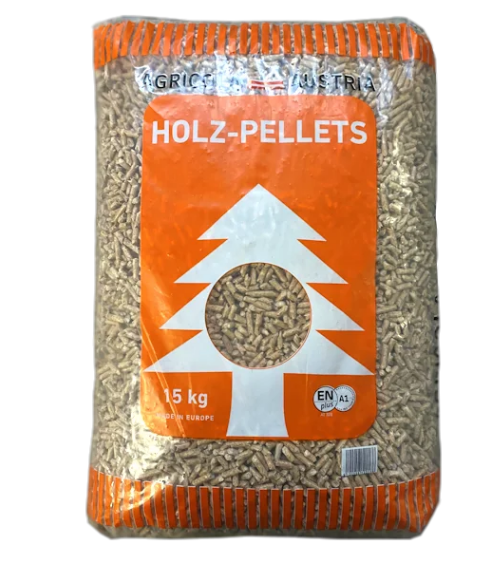 Agricola Austria houtpellets (wit) – EN+A1 2 pallet (120 zak/1800 kg) - Afbeelding 2