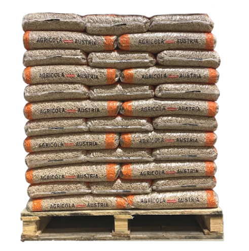 Agricola Austria houtpellets (wit) – EN+A1 2 pallet (120 zak/1800 kg) - Afbeelding 3
